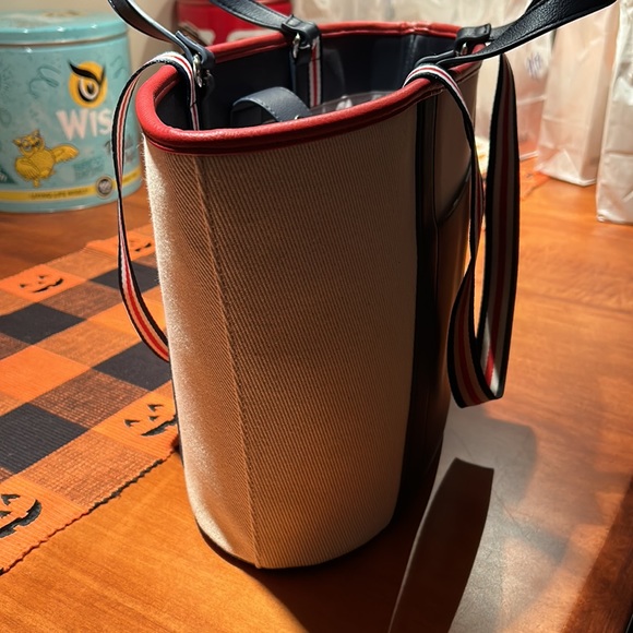 New without tags INC canvas purse Two different handles Light beige canvas - Picture 4 of 8